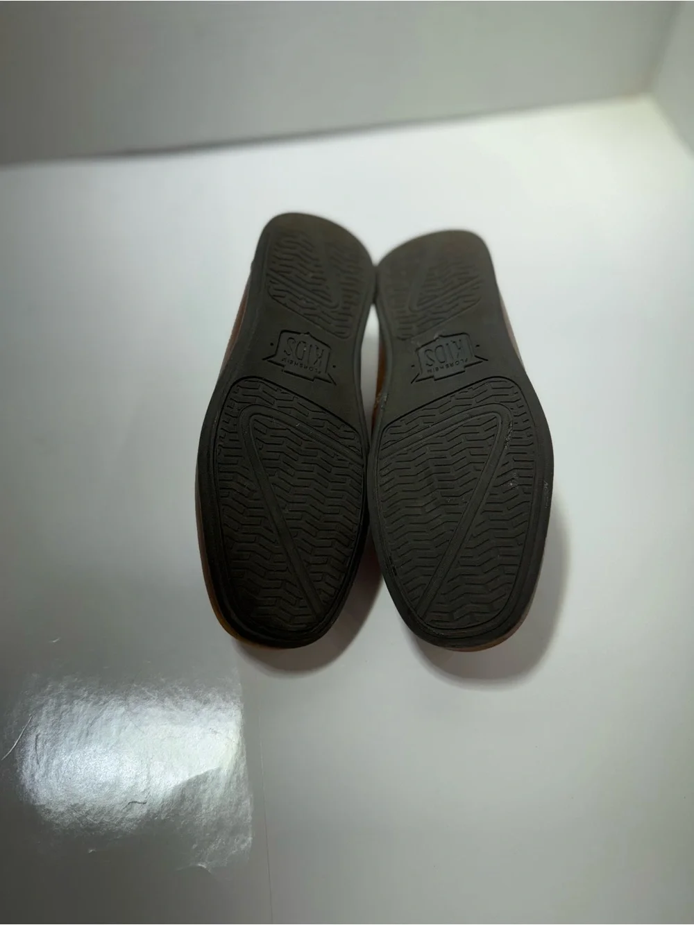 Boy’s saddle tan Leather Penny Loafers slip on school uniform shoe